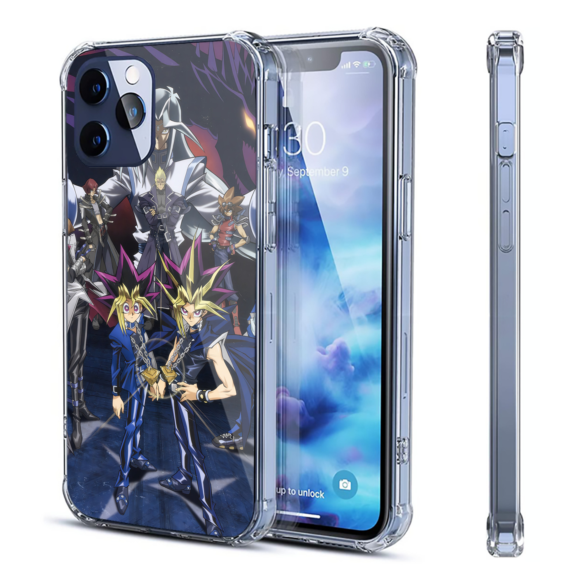 （画像用） 遊☆戯☆王 Yu-Gi-Oh! 【iPhone 12シリーズ対応】透明スマホケース（クリアソフトケース）